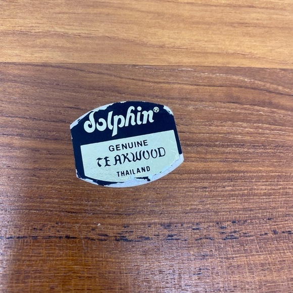 Vintage Dolphin Authentic Teak Wood Serving Platter - Picture 5 of 7